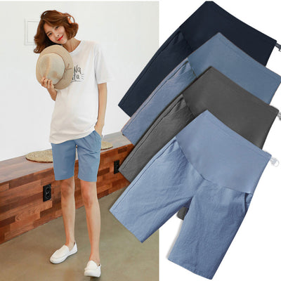 Sommer Shorts  aus Leine / Baumwolle schwanger Inkognito