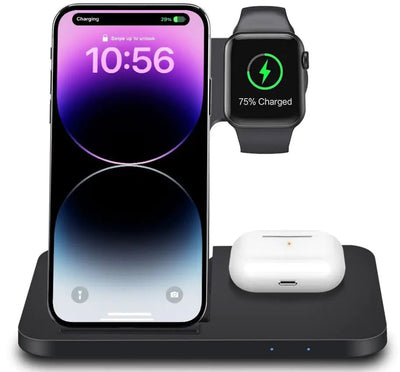 3in1 Wireless Fast Charger Dockingstation Apple User - Inkognito