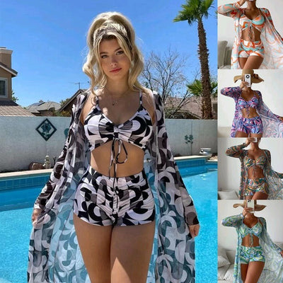 Bikini/ Pants Drei - Teiler mit hoher Taille - Inkognito