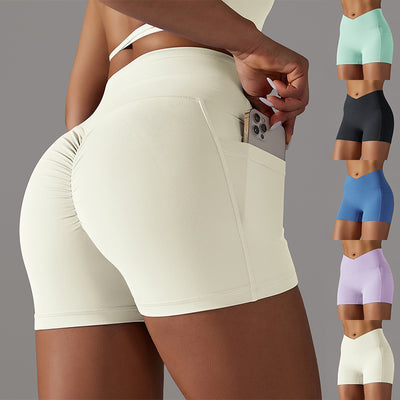 Sport- Shorts mit V Taille Damen Inkognito